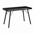 Schreibtisch Schwarz mit MDF Tischplatte und Stahlgestell Rechteckig 120 x 60 x 75 cm